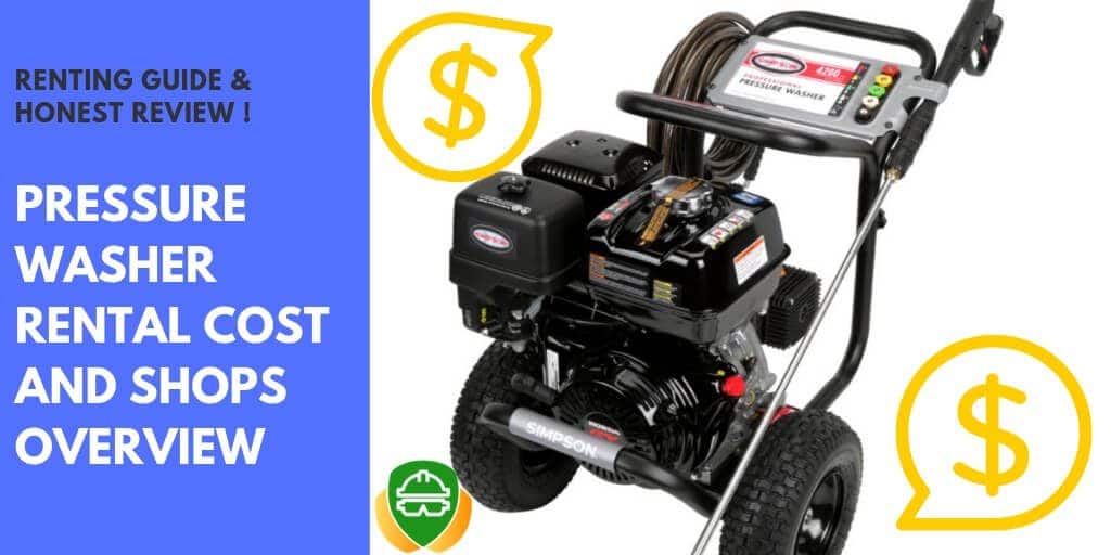 Cost to rent a pressure washer